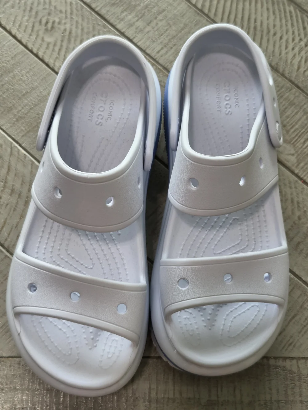 CROCS platform sandals